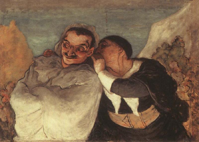 Honore Daumier Crispin and Scapin Spain oil painting art